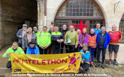 Les Cyclos Randonneurs du Quercy en force pour le Téléthon à Martel