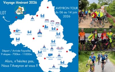 Le tour de l’Aveyron, voyage à vélo 2026